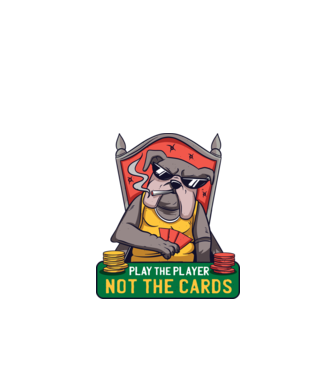 Bulldog Poker model negru pe tricou