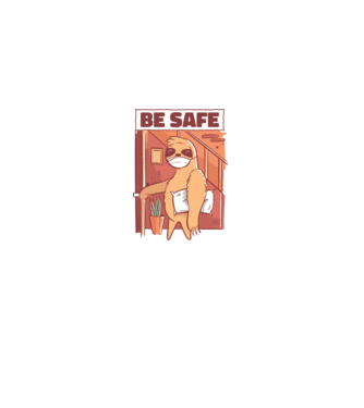 Leneș Be Safe model negru pe tricou