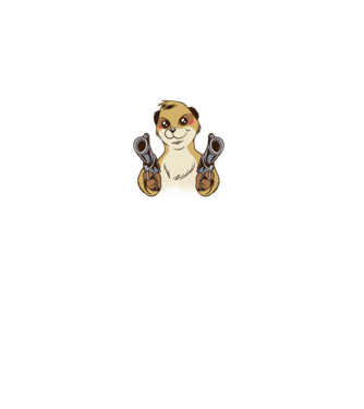 Pew Pew Pew Madafakas Suricată model turcoaz pe tricou