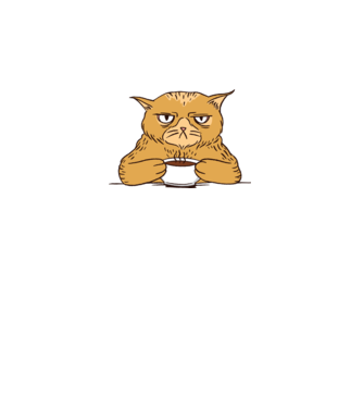 Grumpy Cat - Pisică supărată cu cafea model verde neon pe tricou