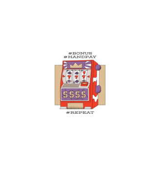 Slot machine model alb pe tricou