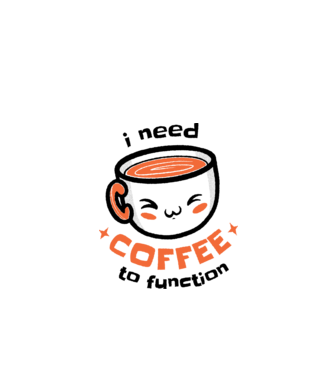 Am nevoie de cafea model alb pe tricou