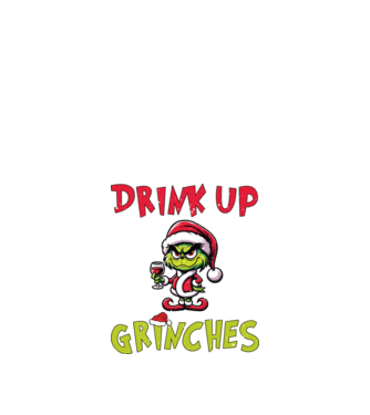 Drink up Grinches model alb pe tricou