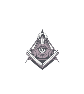 Masoni Illuminati model turcoaz pe tricou