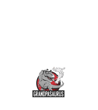 Grandpasaurus T-rex model alb pe tricou