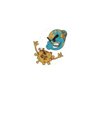 Pământ vs Coronavirus model alb pe tricou