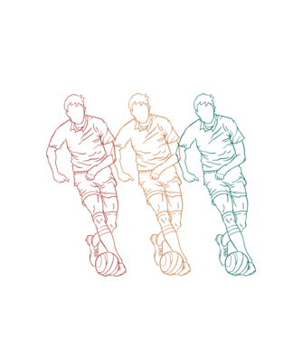Fotbalist Retro model alb pe tricou