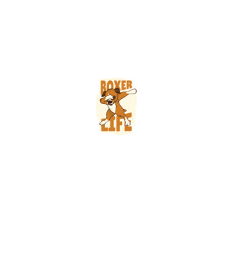 Boxer Life DAB model negru pe tricou