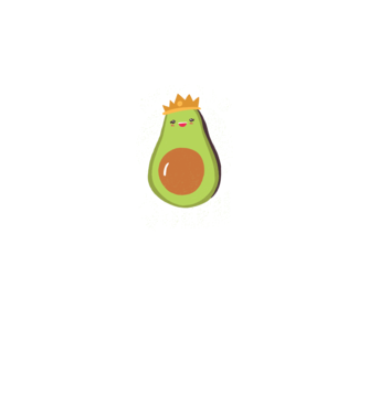 Avocado Queen Regina Avocado model gri închis pe tricou