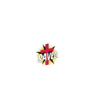 Saved Isus Cruce model gri pe tricou