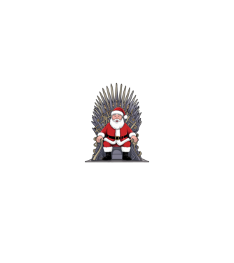 Christmas is Coming Negru model nisipiu pe tricou