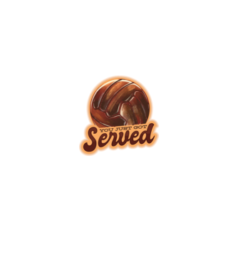 You just got served - volei model alb pe tricou