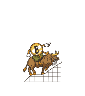 Taur Bitcoin model nisipiu pe tricou