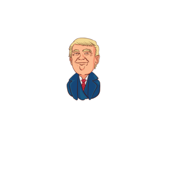 Donald Trump model turcoaz pe tricou