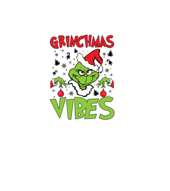 Grinchmas Vibes - Grinch model verde pe tricou