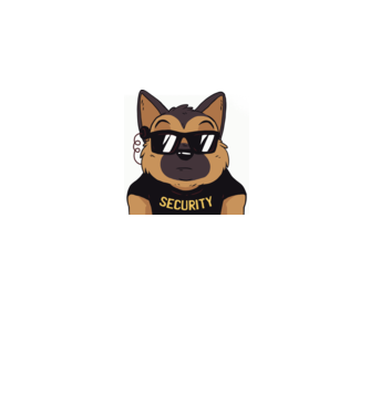 Ciobănesc german Security tricou amuzant cu Câine model roz pe tricou