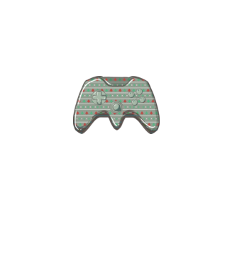 Controler Gamer Crăciun model alb pe tricou