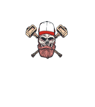 Craniu Viking model roz pe tricou