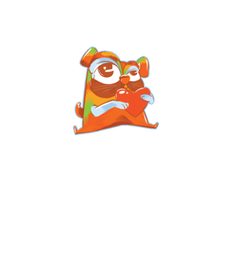 Mops colorat model gri pe tricou