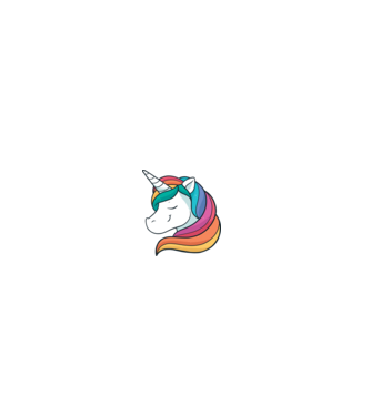 Cap de unicorn model gri pe tricou