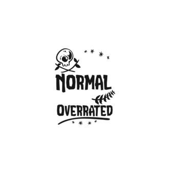 Being Normal is Vastly Overrated model gri pe tricou