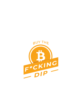 Bitcoin - Buy the fucking dip model negru pe tricou