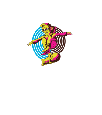 Maimuță Skateboarder model alb pe tricou