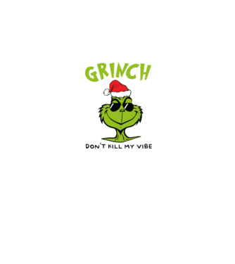 Grinch - Don't kill my vibe model albastru închis pe tricou
