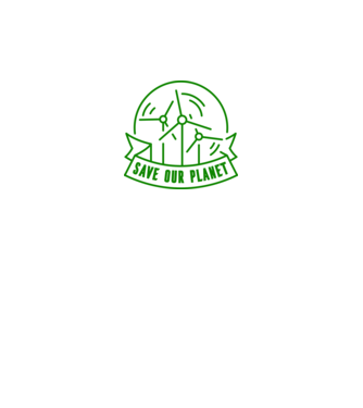 Save Our Planet - Ziua Pământului model alb pe tricou