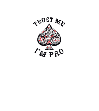 Jucător profesionist de poker model alb pe tricou