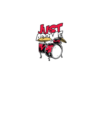 Just add me Drums model turcoaz pe tricou