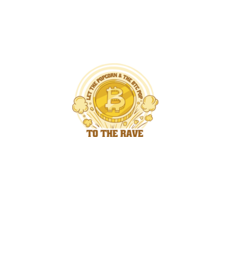Bitcoin to the Rave model negru pe tricou