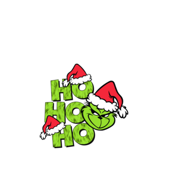 Ho Ho Ho - Grinch model negru pe tricou
