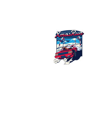 Xmas Outrun Retro Jucărie Crăciun model galben neon pe tricou