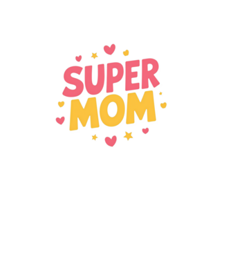 Super Mom Negru model negru pe tricou