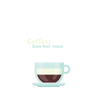 Definiție cafea model negru pe tricou