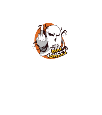 This is Boo Sheet Halloween model turcoaz pe tricou