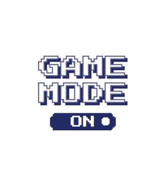 Game mode on Gamer pixel model alb pe tricou