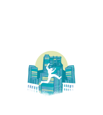 Parkour model negru pe tricou