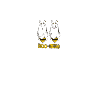 Boo Bees - Albine fantomă Halloween model alb pe tricou