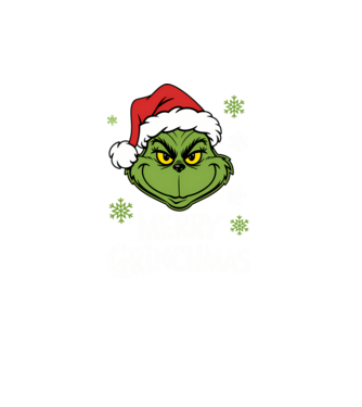 Merry Grinchmas Negru model turcoaz pe tricou