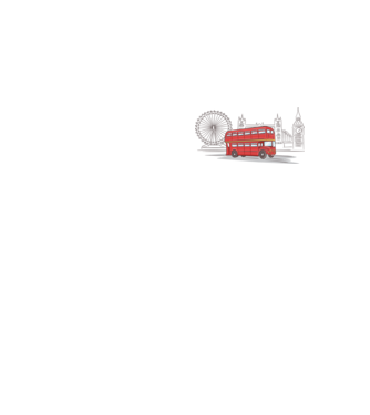 London Bus model galben neon pe tricou