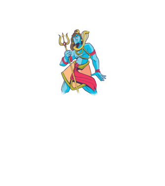 Shiva model verde neon pe tricou