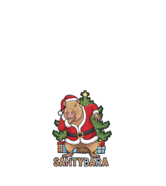 Santybara model alb pe tricou