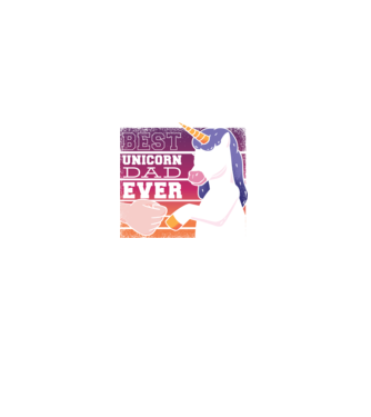 Cel mai bun Tată Unicorn model negru pe tricou