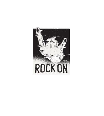 Rock On model gri pe tricou