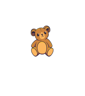 Ursuleț Teddy model gri pe tricou