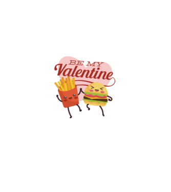 Be my Valentine - Fii dragostea mea tricou pentru Valentine s Day model alb pe tricou