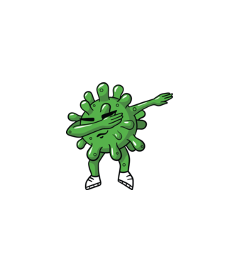 Coronavirus DAB dans model gri pe tricou