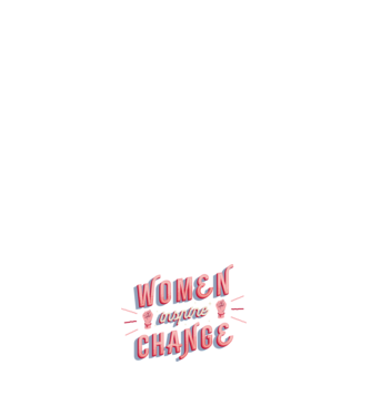 Women inspire change Ziua Femeii model alb pe tricou